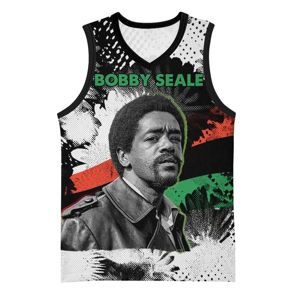 Bobby Seale Basketball Jersey Black Panther Artwork Solidarity Quote Revolutionary Civil Rights Tribute - African Pride
