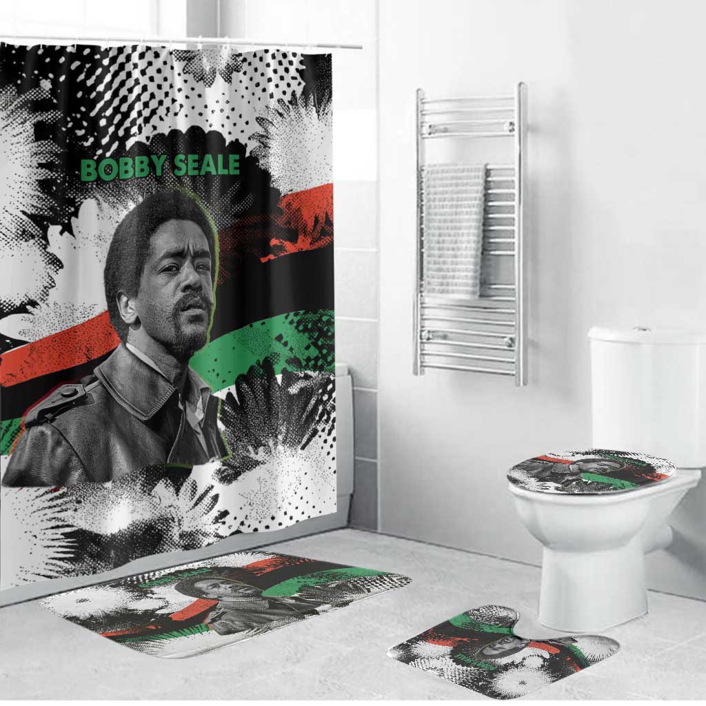 Bobby Seale Bathroom Set Black Panther Artwork Solidarity Quote Revolutionary Civil Rights Tribute - African Pride