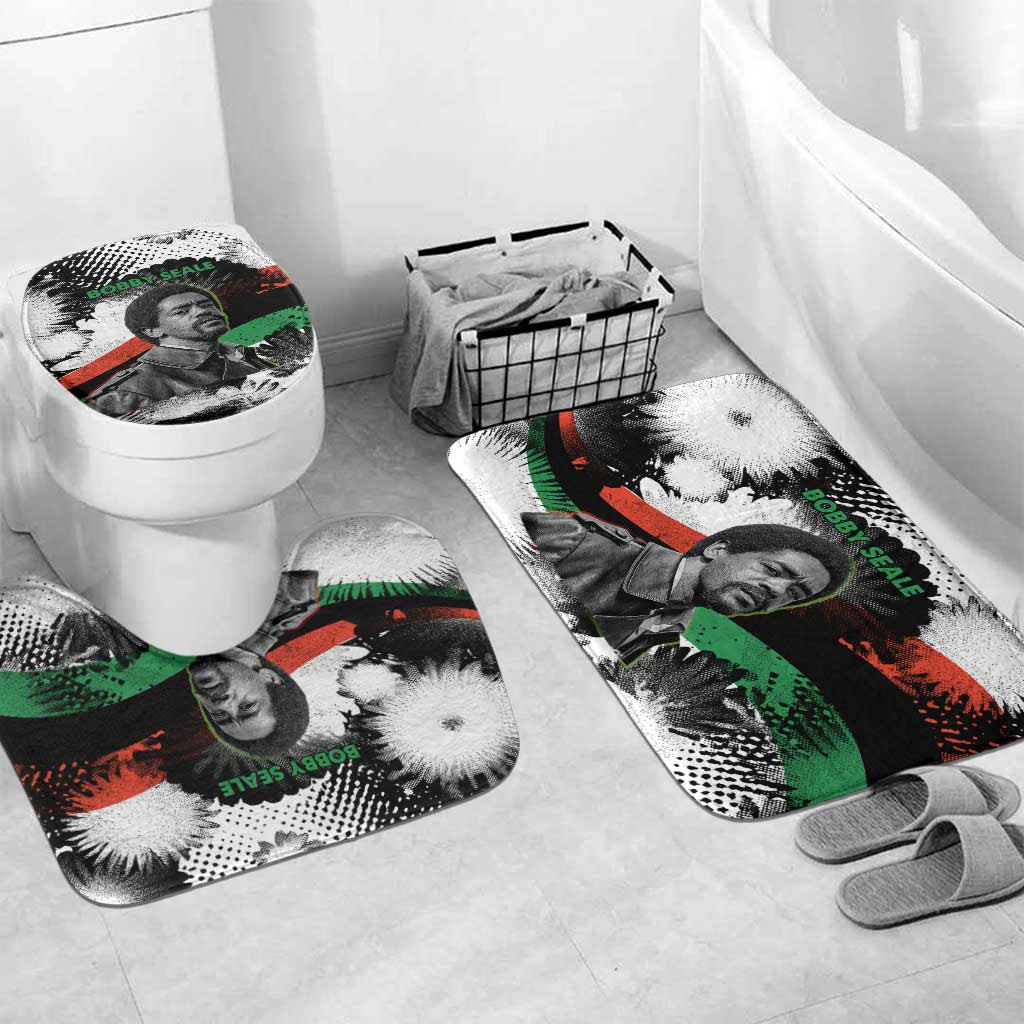 Bobby Seale Bathroom Set Black Panther Artwork Solidarity Quote Revolutionary Civil Rights Tribute - African Pride