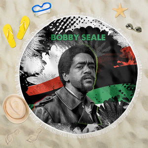 Bobby Seale Beach Blanket Black Panther Artwork Solidarity Quote Revolutionary Civil Rights Tribute - African Pride