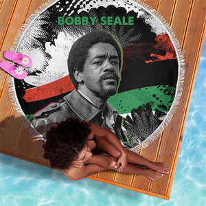 Bobby Seale Beach Blanket Black Panther Artwork Solidarity Quote Revolutionary Civil Rights Tribute - African Pride