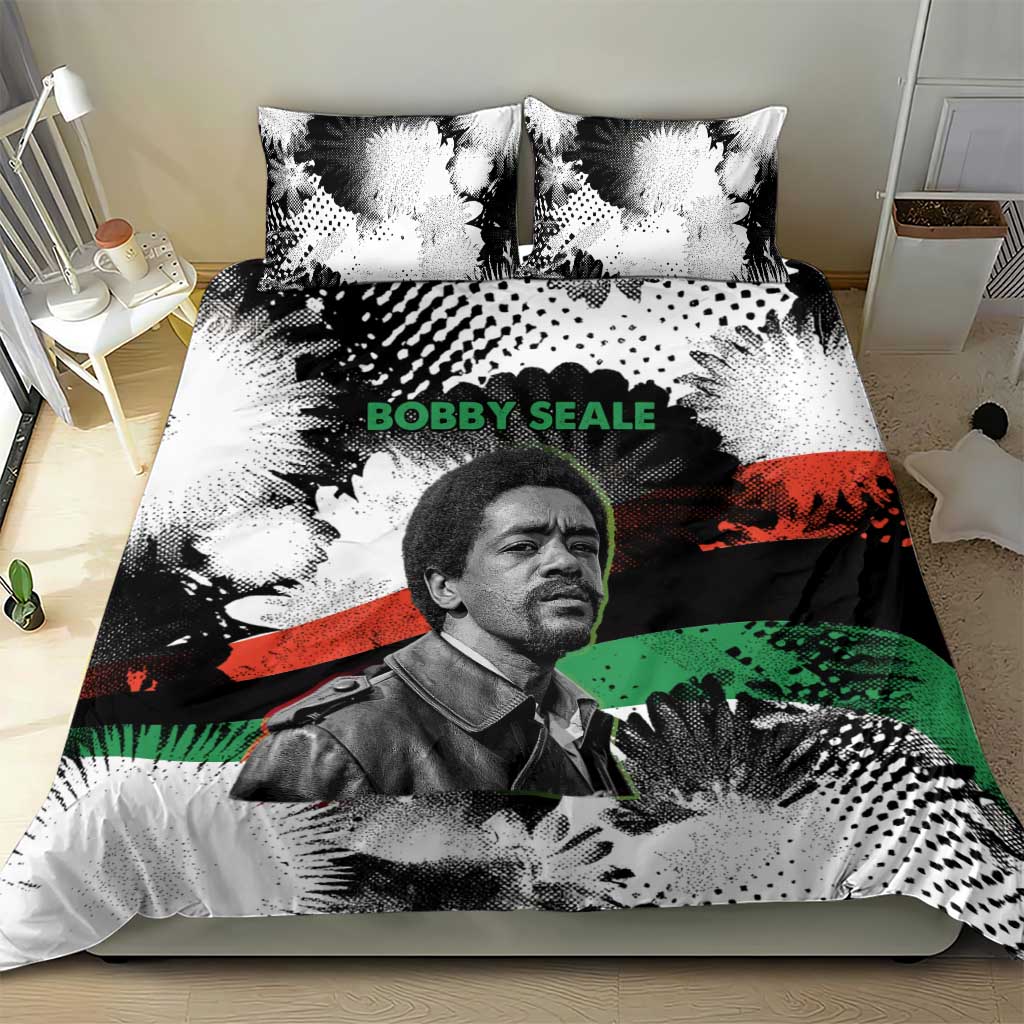 Bobby Seale Bedding Set Black Panther Artwork Solidarity Quote Revolutionary Civil Rights Tribute - African Pride