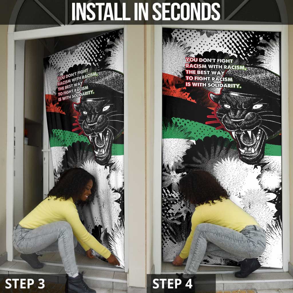Bobby Seale Door Cover Black Panther Artwork Solidarity Quote Revolutionary Civil Rights Tribute - African Pride