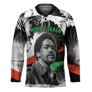 Bobby Seale Hockey Jersey Black Panther Artwork Solidarity Quote Revolutionary Civil Rights Tribute - African Pride