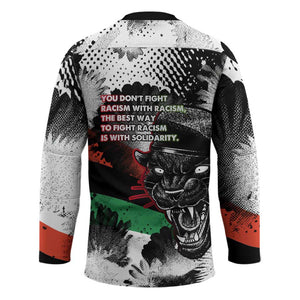 Bobby Seale Hockey Jersey Black Panther Artwork Solidarity Quote Revolutionary Civil Rights Tribute - African Pride