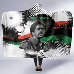 Bobby Seale Hooded Blanket Black Panther Artwork Solidarity Quote Revolutionary Civil Rights Tribute - African Pride
