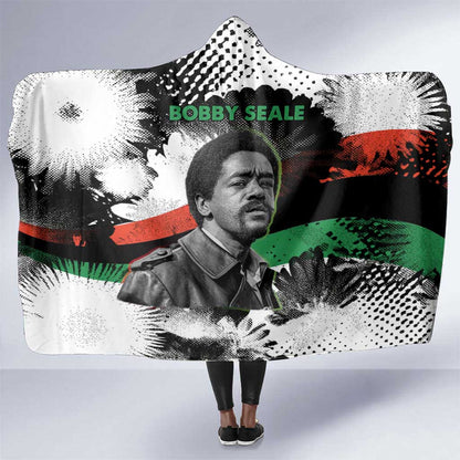 Bobby Seale Hooded Blanket Black Panther Artwork Solidarity Quote Revolutionary Civil Rights Tribute - African Pride