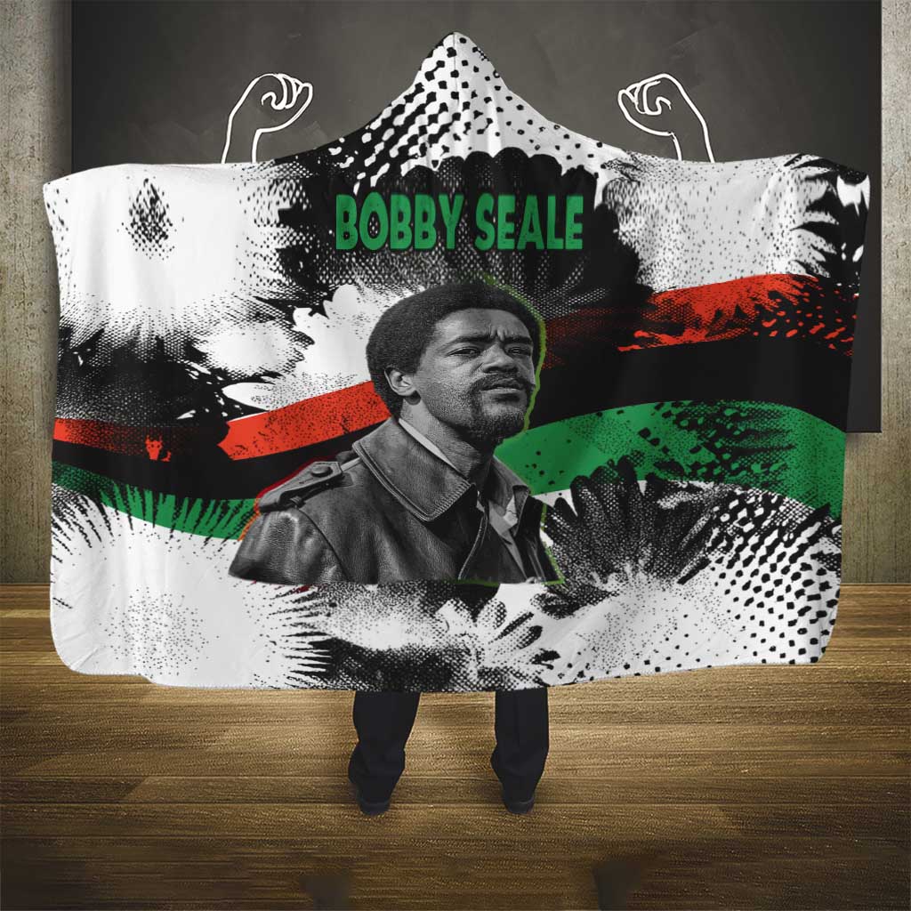 Bobby Seale Hooded Blanket Black Panther Artwork Solidarity Quote Revolutionary Civil Rights Tribute - African Pride
