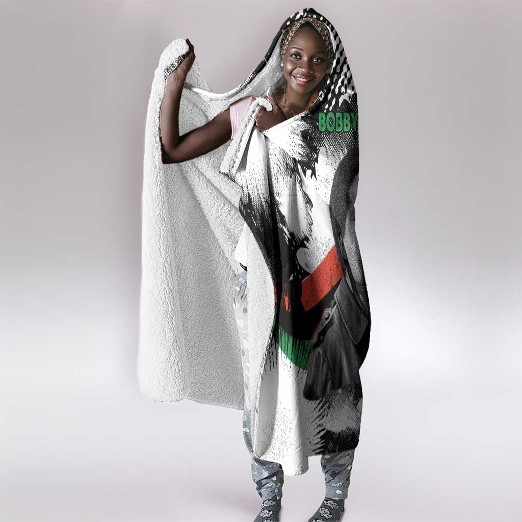 Bobby Seale Hooded Blanket Black Panther Artwork Solidarity Quote Revolutionary Civil Rights Tribute - African Pride
