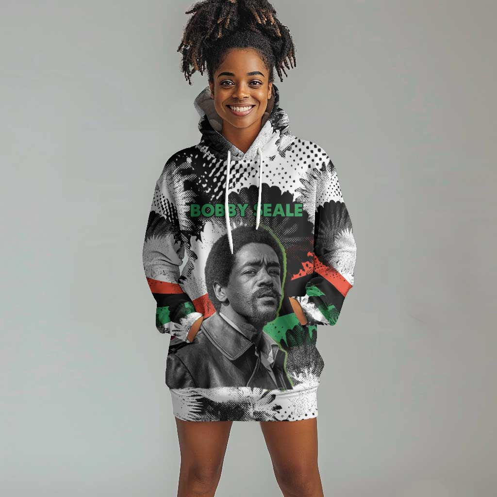 Bobby Seale Hoodie Dress Black Panther Artwork Solidarity Quote Revolutionary Civil Rights Tribute - African Pride