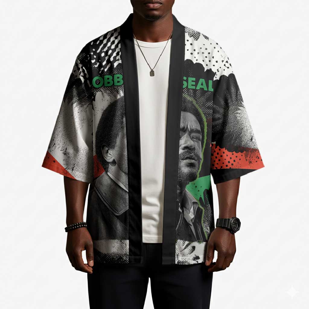 Bobby Seale Kimono Black Panther Artwork Solidarity Quote Revolutionary Civil Rights Tribute - African Pride