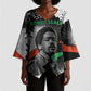 Bobby Seale Kimono Sleeve Blouse Black Panther Artwork Solidarity Quote Revolutionary Civil Rights Tribute - African Pride