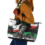 Bobby Seale Leather Tote Bag Black Panther Artwork Solidarity Quote Revolutionary Civil Rights Tribute - African Pride