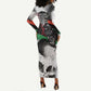 Bobby Seale Long Sleeve Bodycon Dress Black Panther Artwork Solidarity Quote Revolutionary Civil Rights Tribute - African Pride