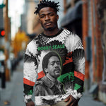 Bobby Seale Long Sleeve Shirt Black Panther Artwork Solidarity Quote Revolutionary Civil Rights Tribute - African Pride