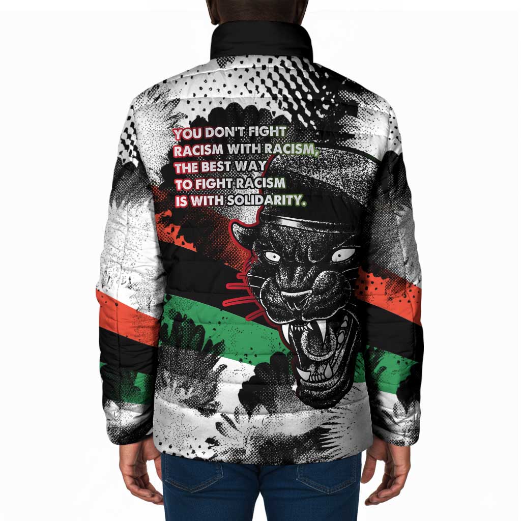Bobby Seale Padded Jacket Black Panther Artwork Solidarity Quote Revolutionary Civil Rights Tribute - African Pride
