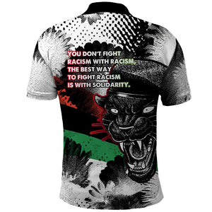 Bobby Seale Polo Shirt Black Panther Artwork Solidarity Quote Revolutionary Civil Rights Tribute - African Pride