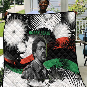Bobby Seale Quilt Black Panther Artwork Solidarity Quote Revolutionary Civil Rights Tribute - African Pride