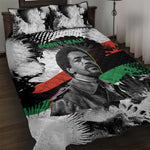 Bobby Seale Quilt Bed Set Black Panther Artwork Solidarity Quote Revolutionary Civil Rights Tribute - African Pride