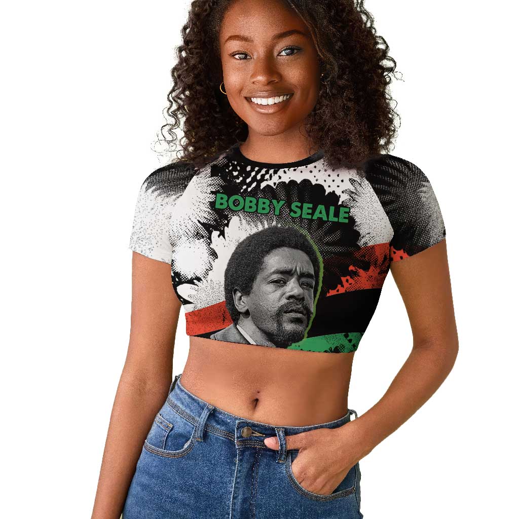 Bobby Seale Raglan Cropped T shirt Black Panther Artwork Solidarity Quote Revolutionary Civil Rights Tribute - African Pride