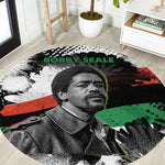 Bobby Seale Round Carpet Black Panther Artwork Solidarity Quote Revolutionary Civil Rights Tribute - African Pride
