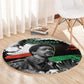 Bobby Seale Round Carpet Black Panther Artwork Solidarity Quote Revolutionary Civil Rights Tribute - African Pride