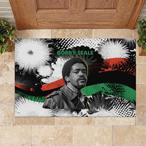 Bobby Seale Rubber Doormat Black Panther Artwork Solidarity Quote Revolutionary Civil Rights Tribute - African Pride