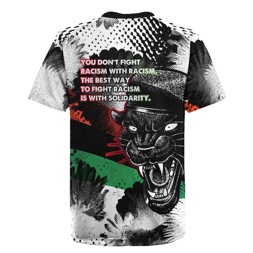 Bobby Seale Rugby Jersey Black Panther Artwork Solidarity Quote Revolutionary Civil Rights Tribute - African Pride