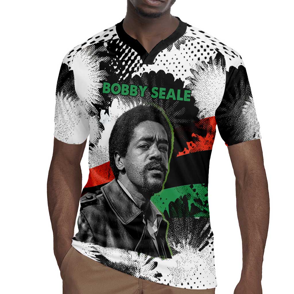 Bobby Seale Rugby Jersey Black Panther Artwork Solidarity Quote Revolutionary Civil Rights Tribute - African Pride