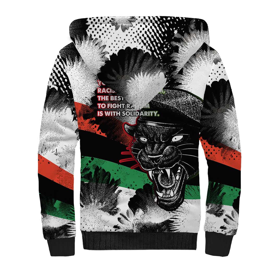 Bobby Seale Sherpa Hoodie Black Panther Artwork Solidarity Quote Revolutionary Civil Rights Tribute - African Pride