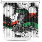 Bobby Seale Shower Curtain Black Panther Artwork Solidarity Quote Revolutionary Civil Rights Tribute - African Pride