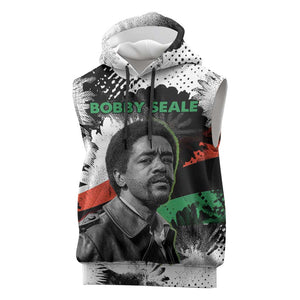 Bobby Seale Sleeveless Hoodie Black Panther Artwork Solidarity Quote Revolutionary Civil Rights Tribute - African Pride