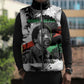 Bobby Seale Sleeveless Puffer Jacket Black Panther Artwork Solidarity Quote Revolutionary Civil Rights Tribute - African Pride