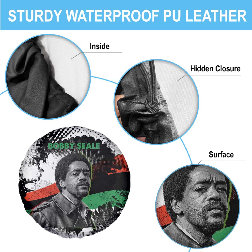 Bobby Seale Spare Tire Cover Black Panther Artwork Solidarity Quote Revolutionary Civil Rights Tribute - African Pride