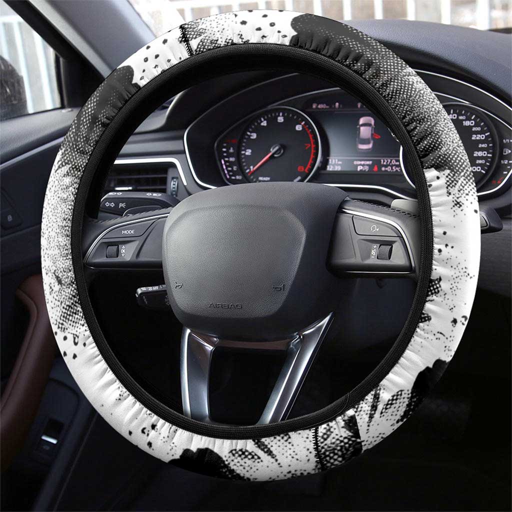 Bobby Seale Steering Wheel Cover Black Panther Artwork Solidarity Quote Revolutionary Civil Rights Tribute - African Pride