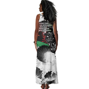 Bobby Seale Tank Maxi Dress Black Panther Artwork Solidarity Quote Revolutionary Civil Rights Tribute - African Pride