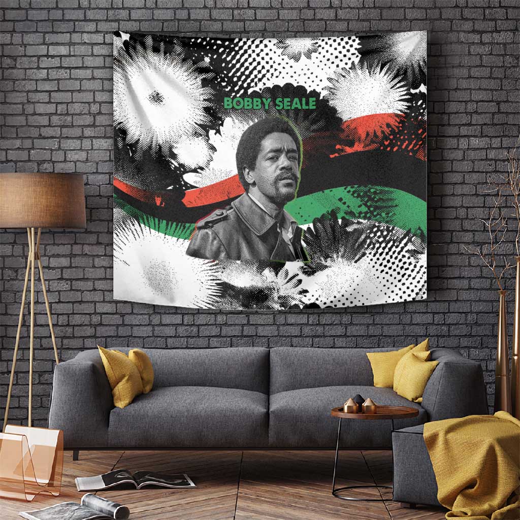 Bobby Seale Tapestry Black Panther Artwork Solidarity Quote Revolutionary Civil Rights Tribute - African Pride