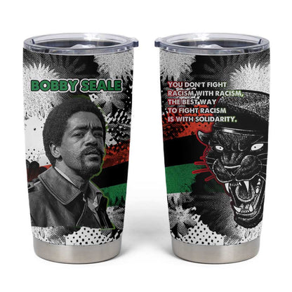 Bobby Seale Tumbler Cup Black Panther Artwork Solidarity Quote Revolutionary Civil Rights Tribute - African Pride