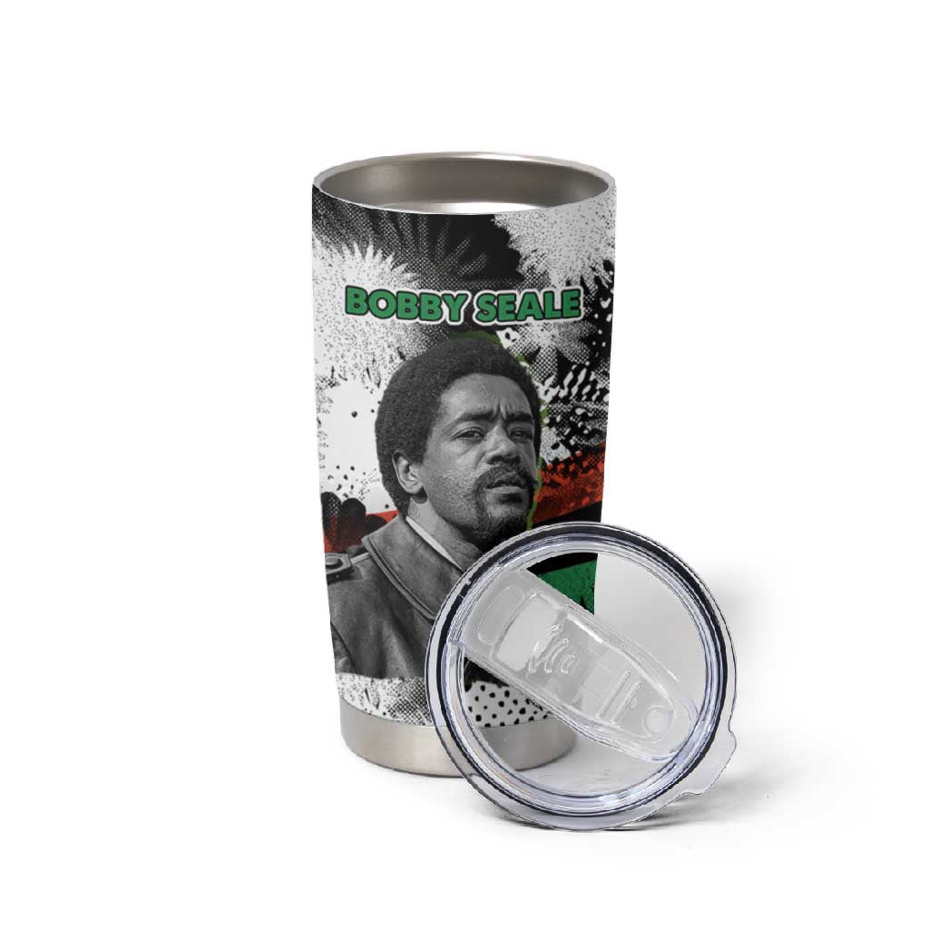 Bobby Seale Tumbler Cup Black Panther Artwork Solidarity Quote Revolutionary Civil Rights Tribute - African Pride