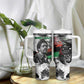 Bobby Seale Tumbler With Handle Black Panther Artwork Solidarity Quote Revolutionary Civil Rights Tribute - African Pride