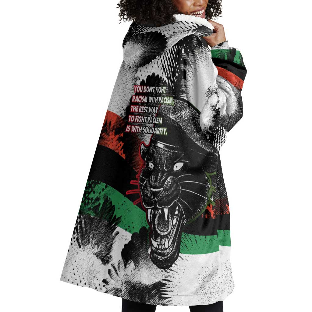 Bobby Seale Wearable Blanket Hoodie Black Panther Artwork Solidarity Quote Revolutionary Civil Rights Tribute - African Pride