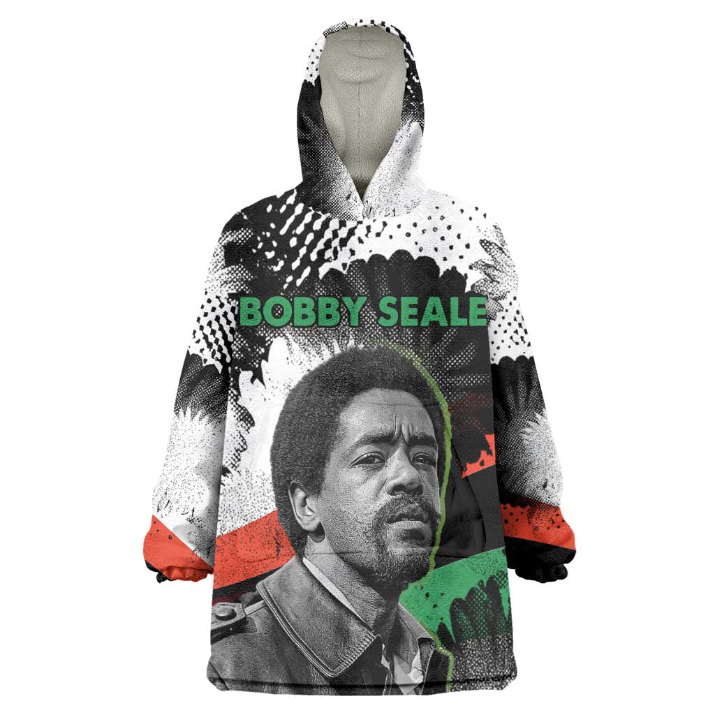 Bobby Seale Wearable Blanket Hoodie Black Panther Artwork Solidarity Quote Revolutionary Civil Rights Tribute - African Pride