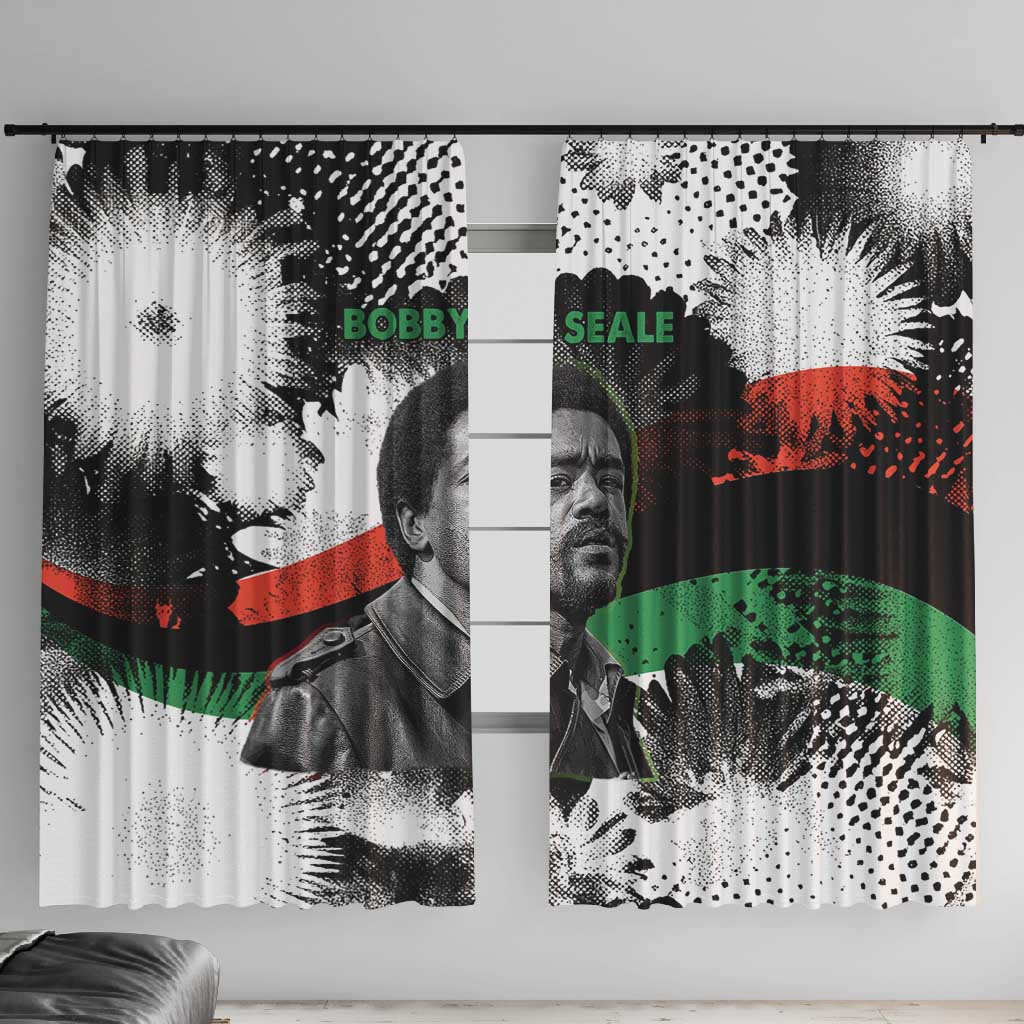 Bobby Seale Window Curtain Black Panther Artwork Solidarity Quote Revolutionary Civil Rights Tribute - African Pride