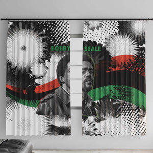 Bobby Seale Window Curtain Black Panther Artwork Solidarity Quote Revolutionary Civil Rights Tribute - African Pride
