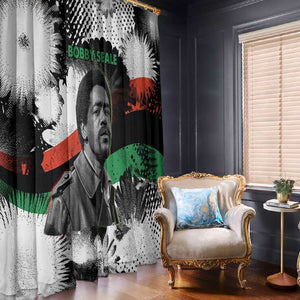 Bobby Seale Window Curtain Black Panther Artwork Solidarity Quote Revolutionary Civil Rights Tribute - African Pride