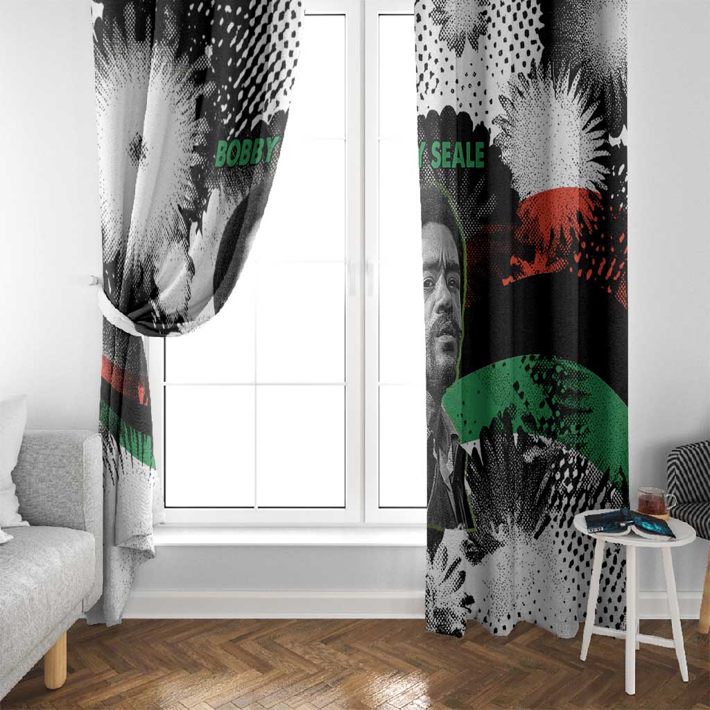 Bobby Seale Window Curtain Black Panther Artwork Solidarity Quote Revolutionary Civil Rights Tribute - African Pride