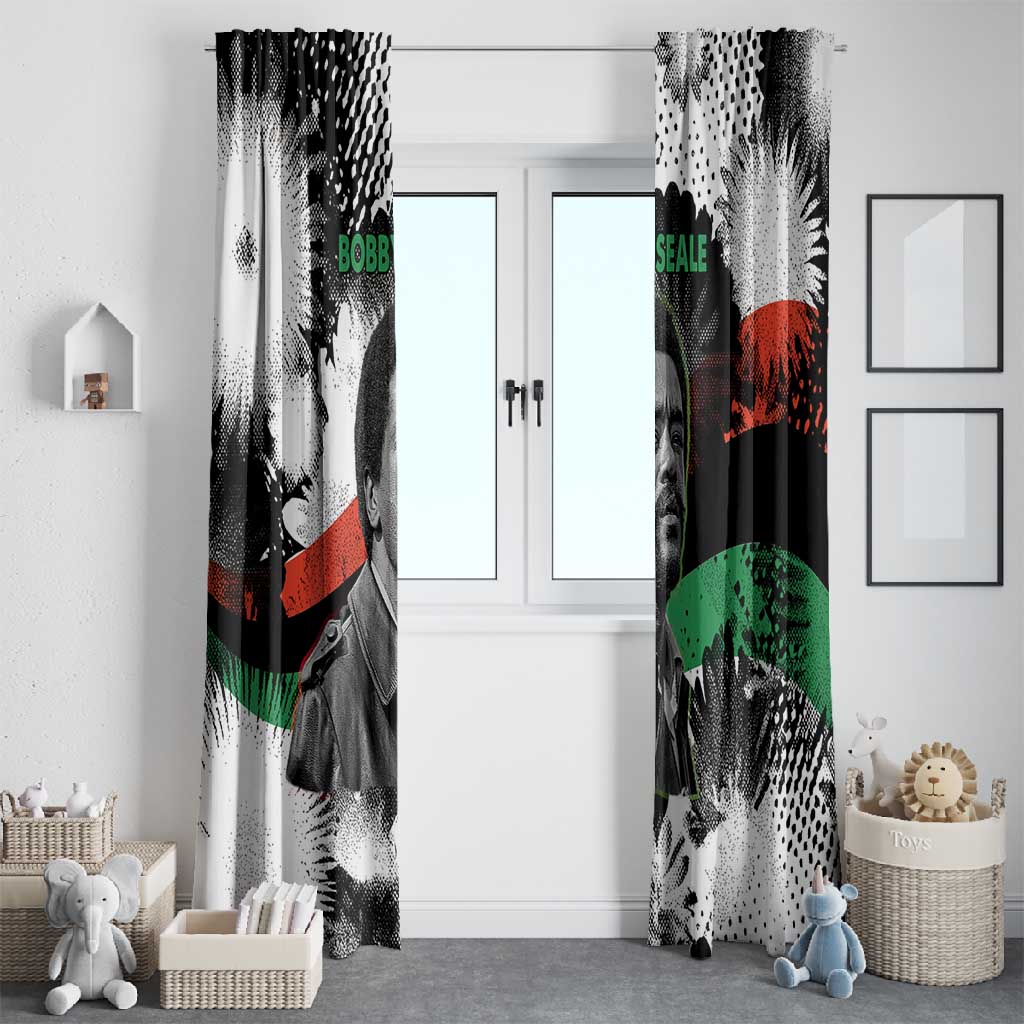 Bobby Seale Window Curtain Black Panther Artwork Solidarity Quote Revolutionary Civil Rights Tribute - African Pride