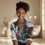 Bobby Seale Women Casual Shirt Black Panther Artwork Solidarity Quote Revolutionary Civil Rights Tribute - African Pride