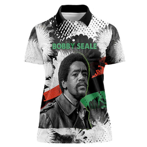 Bobby Seale Women Polo Shirt Black Panther Artwork Solidarity Quote Revolutionary Civil Rights Tribute - African Pride