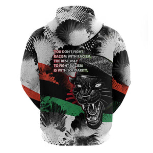 Bobby Seale Zip Hoodie Black Panther Artwork Solidarity Quote Revolutionary Civil Rights Tribute - African Pride